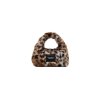 THE MICRO CROSSBODY SACK BAG IN LEOPARD FAUX FUR